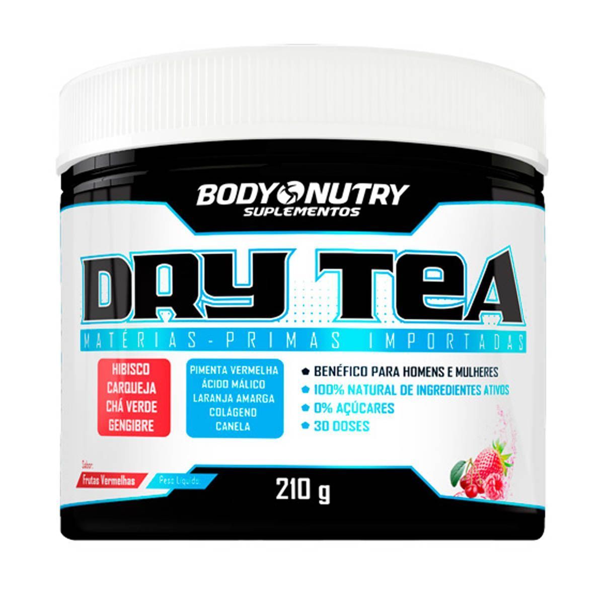 Dry Tea - 210g Frutas vermelhas - Body Nutry