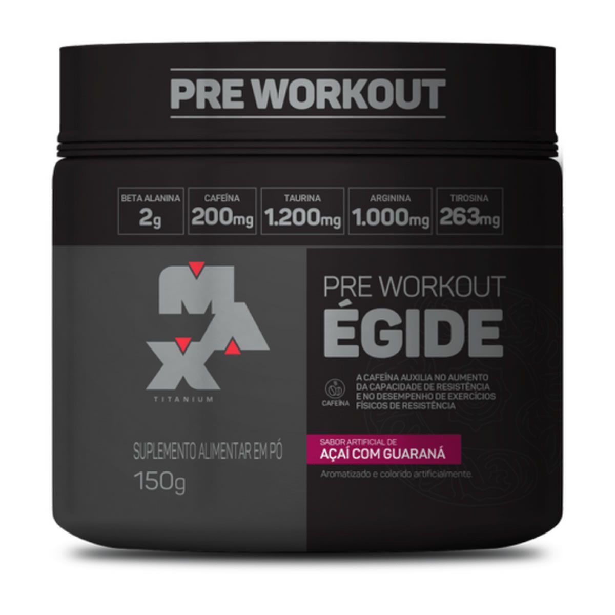 �gide Pre Workout - 150g A�a� Com Guaran� - Max Titanium