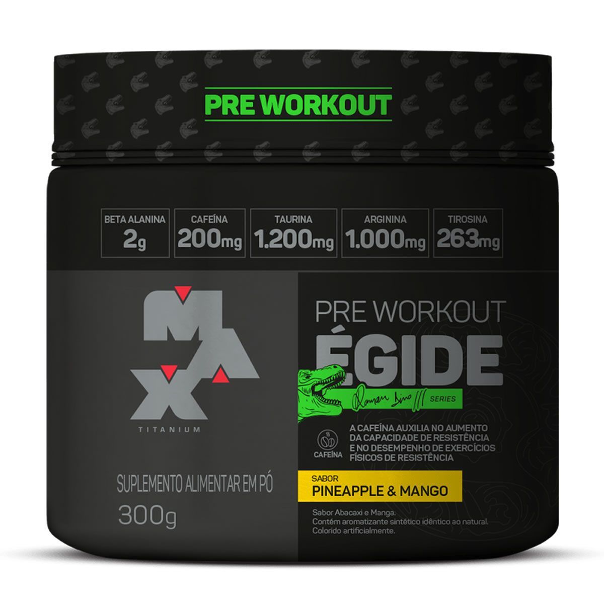 �gide Pre Workout Ramon Dino - 300g Peneapple e Mango - Max Titanium