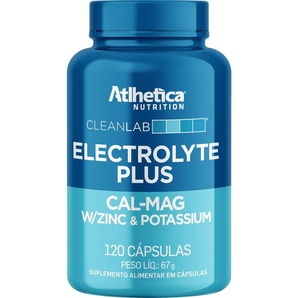 Electrolyte Plus Cleanlab - 120 C�psulas - Atlhetica Nutrition