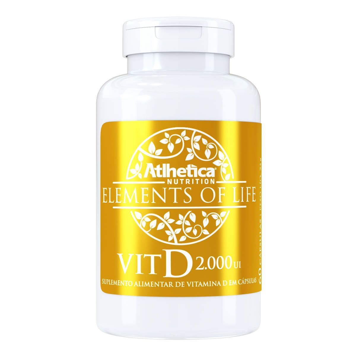 Elements Of Life Vit D 2000 UI - 60 C�psulas - Atlhetica Nutrition
