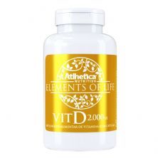 Elements Of Life Vit D 2000 UI - 60 C�psulas - Atlhetica Nutrition