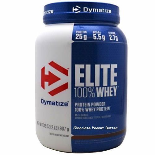 Elite 100% Whey Protein - 907g Chocolate Peanut Butter - Dymatize
