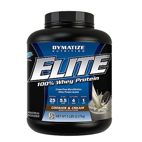 Elite Whey Protein - Cookies e cream 2270g - Dymatize.