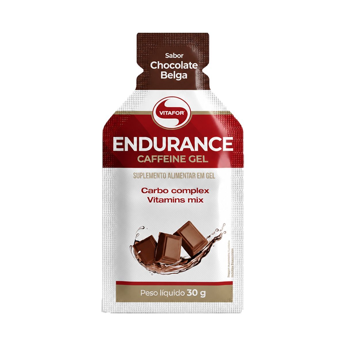 Endurance Caffeine Gel - 1 Sach� 30g Chocolate Belga - Vitafor