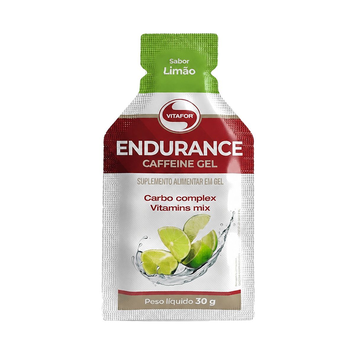 Endurance Caffeine Gel - 1 Sach� 30g Lim�o - Vitafor