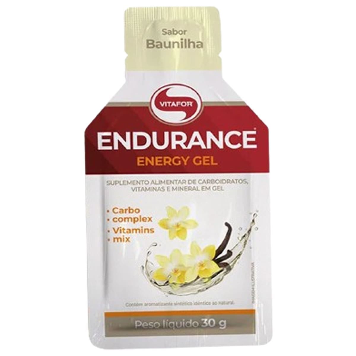 Endurance Energy Gel - 1 Sach� 30g Baunilha - Vitafor*** Data Venc. 30/04/2026