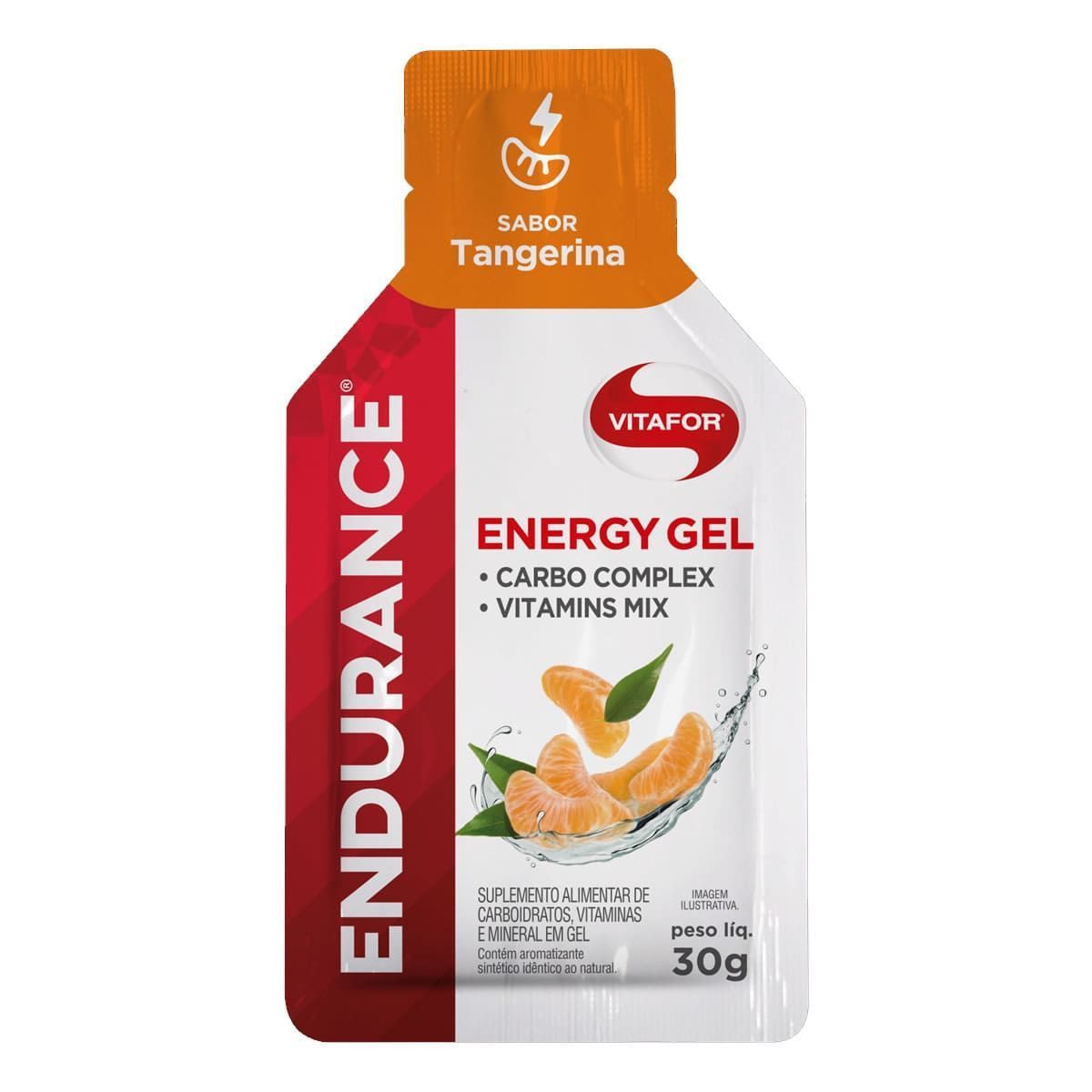 Endurance Energy Gel - 1 Sach� 30g Tangerina Amostra - Vitafor