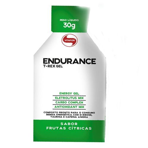 Endurance T-rex Gel Energ�tico - 1 Sach� de 30g Frutas Citricas - Vitafor