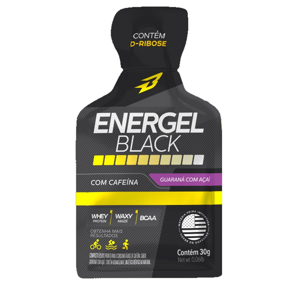 Energel Black - 1 Sach� Guaran� com Aca� - BodyAction*** Data Venc. 30/12/2023