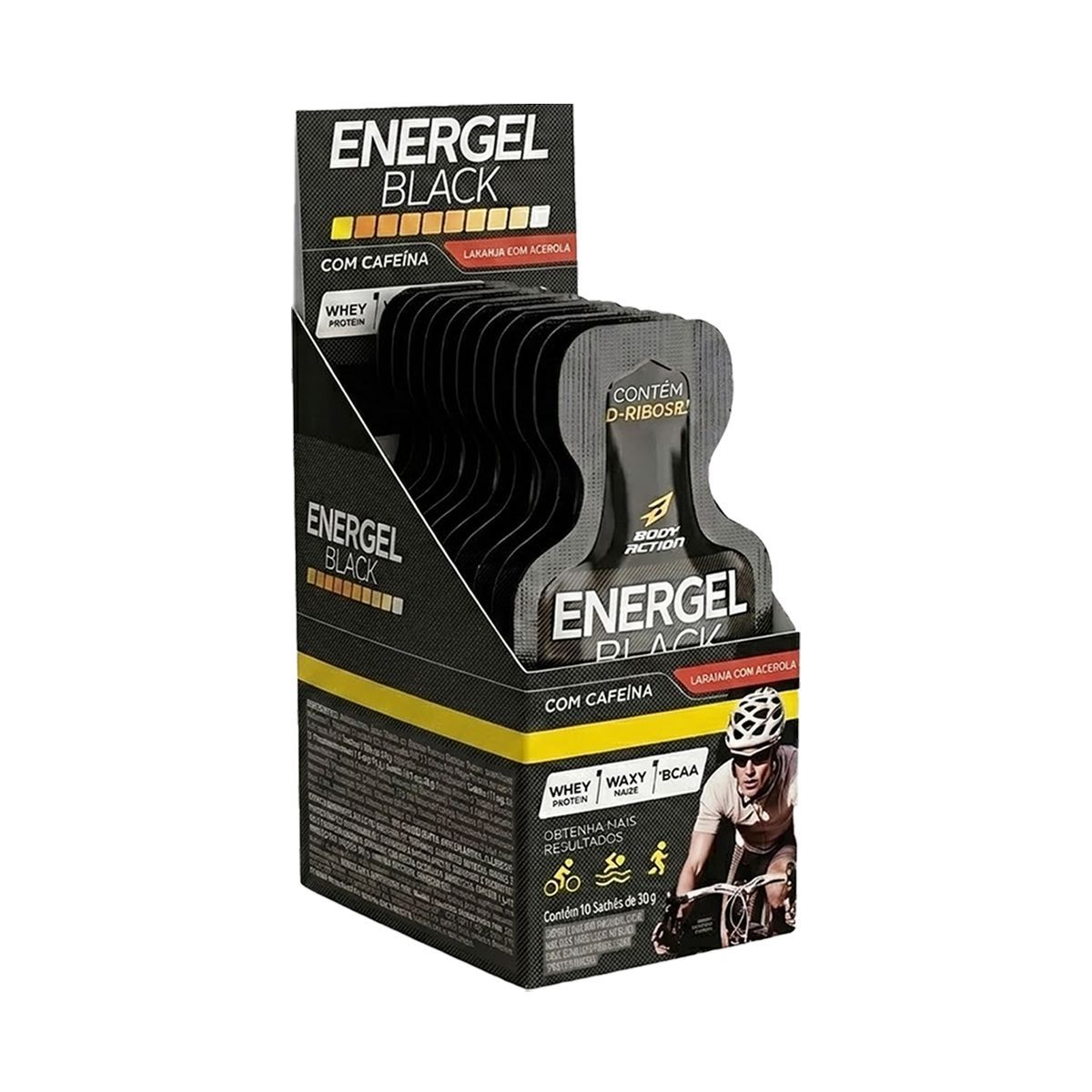 Energel Black - 10 Sach�s 30g Laranja Com Acerola - BodyAction
