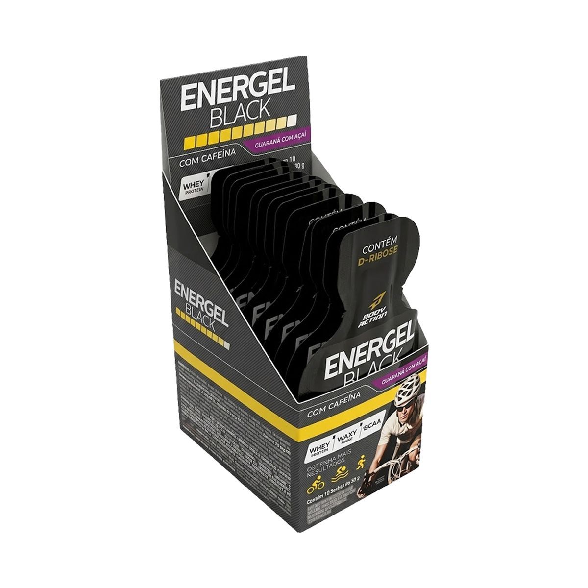 Energel Black - 10 Sach�s Guaran� c/ a�a� - BodyAction