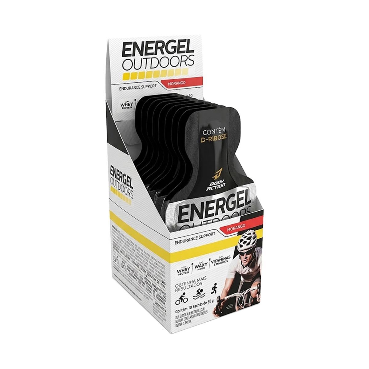 Energel Outdoors - 10 Unidades Morango - BodyAction