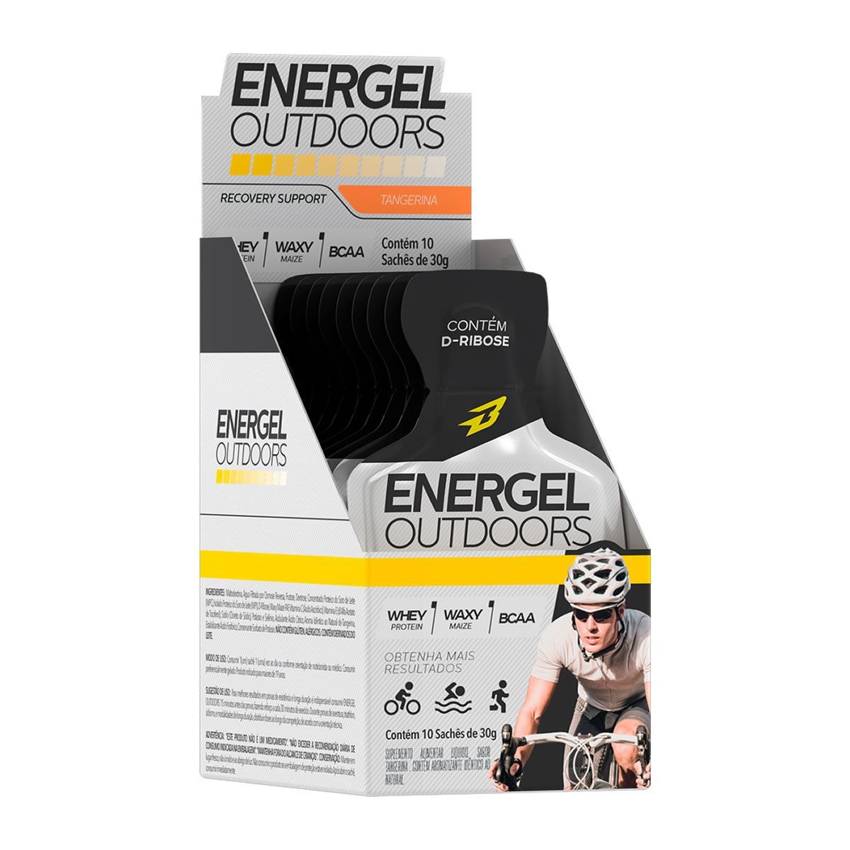 Energel Outdoors - 10 Unidades Tangerina - BodyAction*** Data Venc. 30/11/2023