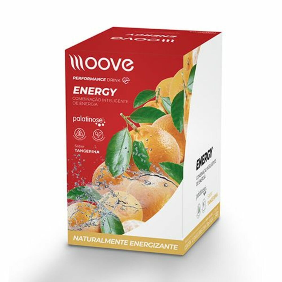 Energy - 12 Envelopes 20g - Tangerina - Moove Nutrition*** Data Venc. 28/02/2021