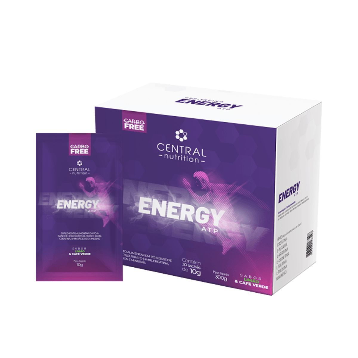 Energy ATP - 30 Sach�s 10g Lim�o - Central Nutrition