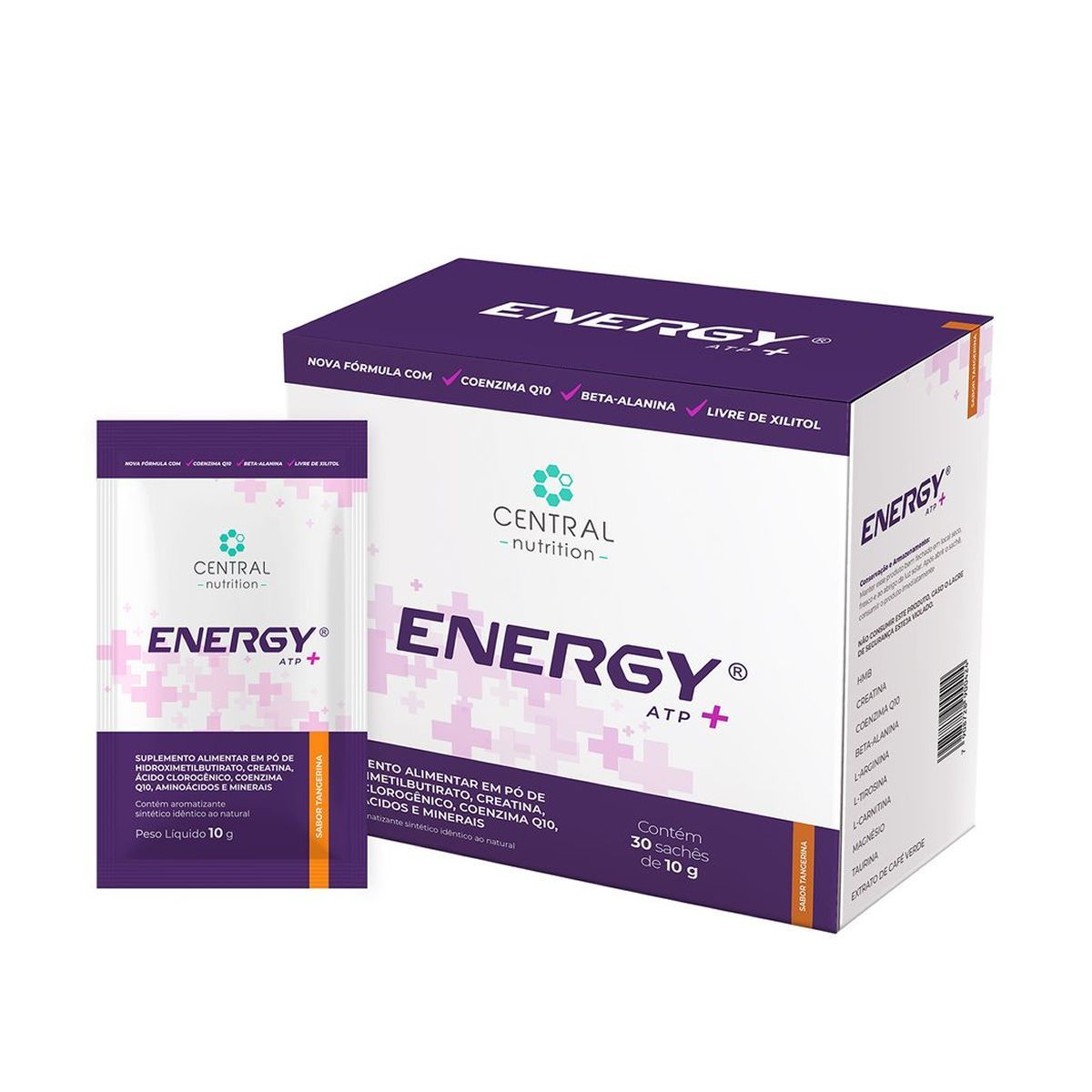 Energy ATP+ - 30 Sach�s 10g Tangerina - Central Nutrition