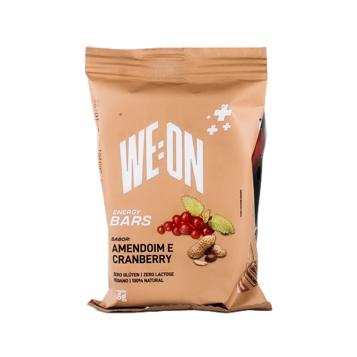 Energy Bars - 1 Unidade 35g Amendoim & Cranberry - WE:ON*** Data Venc. 24/02/2024