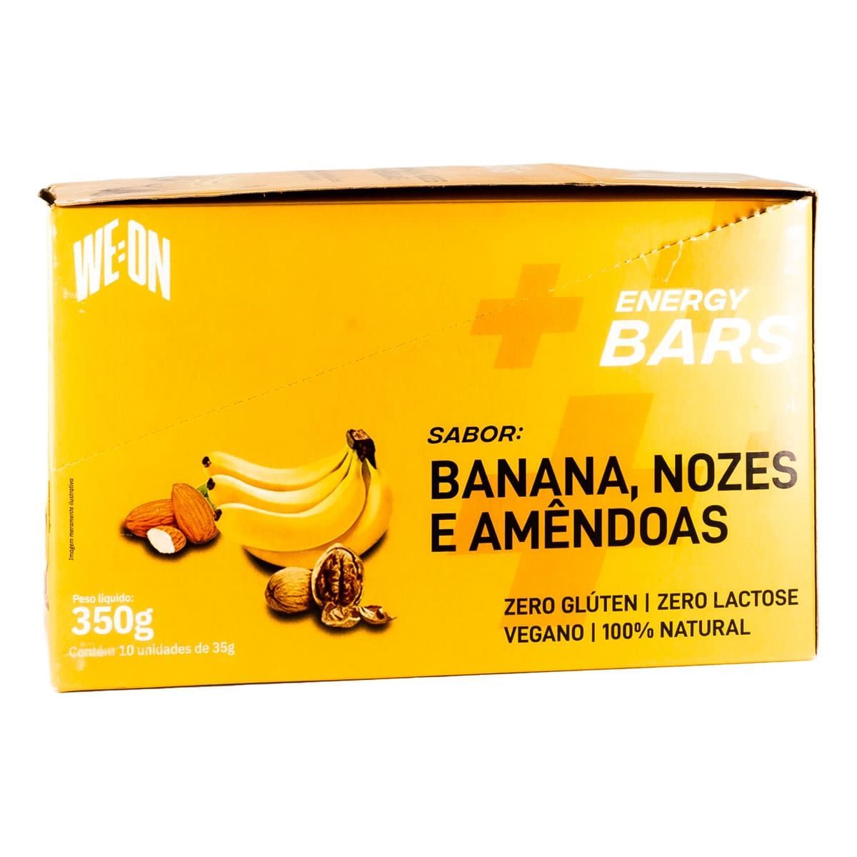 Energy Bars - 10 Unidades 35g Banana, Nozes & Am�ndoas - WE:ON