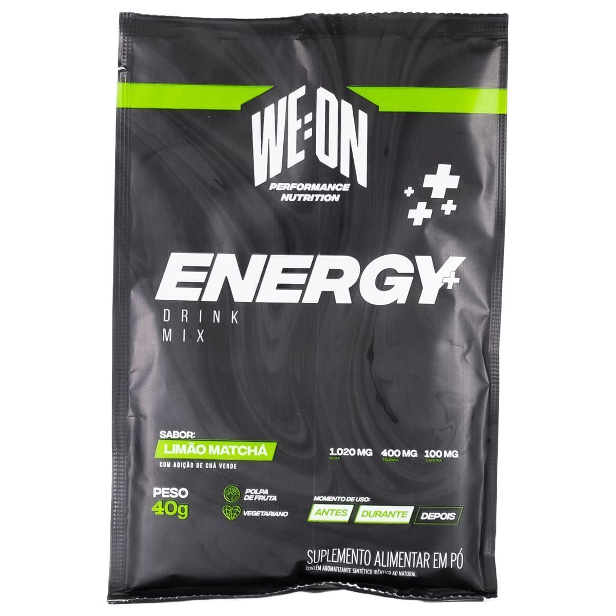 Energy+ Drink Mix - 1 Sach� 40g Lim�o Match� - WE:ON