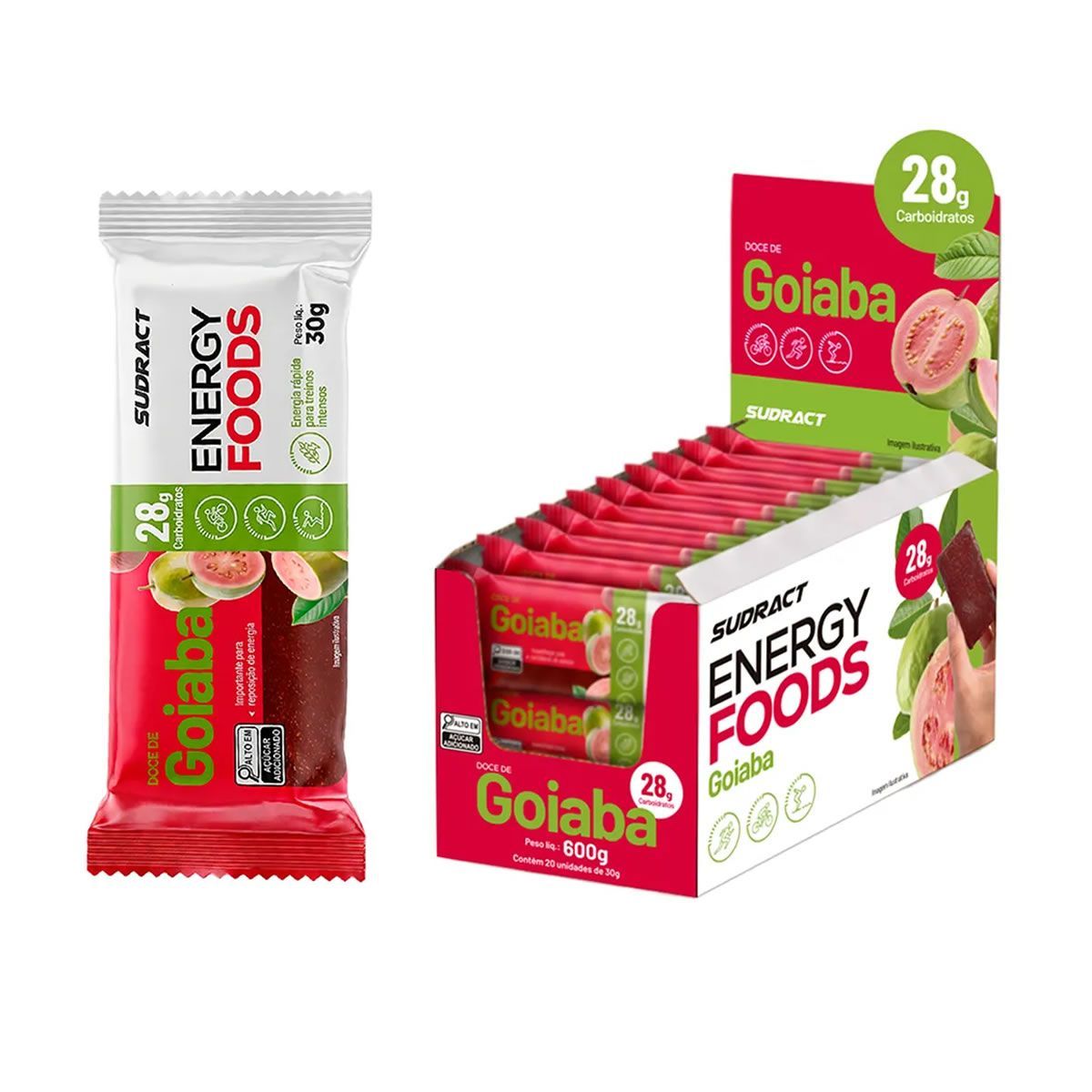 Energy Foods - 20 Unidades 30g Goiaba - Sudract