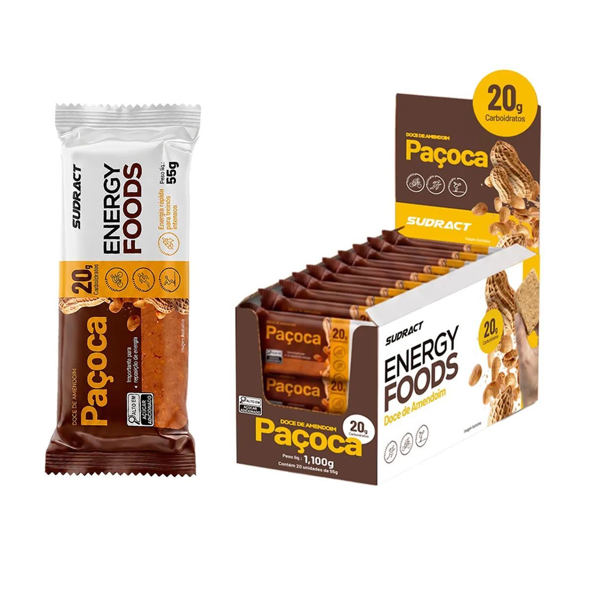 Energy Foods - 20 Unidades 55g Pa�oca - Sudract