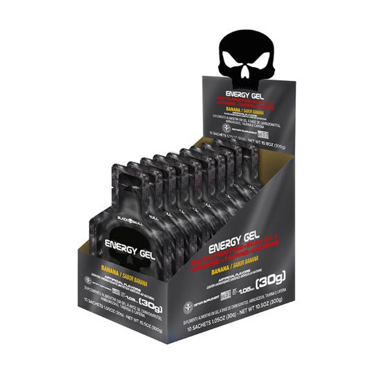 Energy Gel - 10 Sach�s 30g Banana - Black Skull