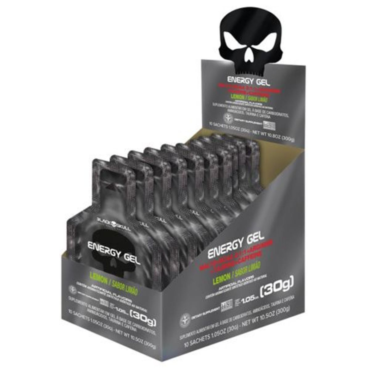 Energy Gel - 10 Sach�s 30g Lim�o - Black Skull