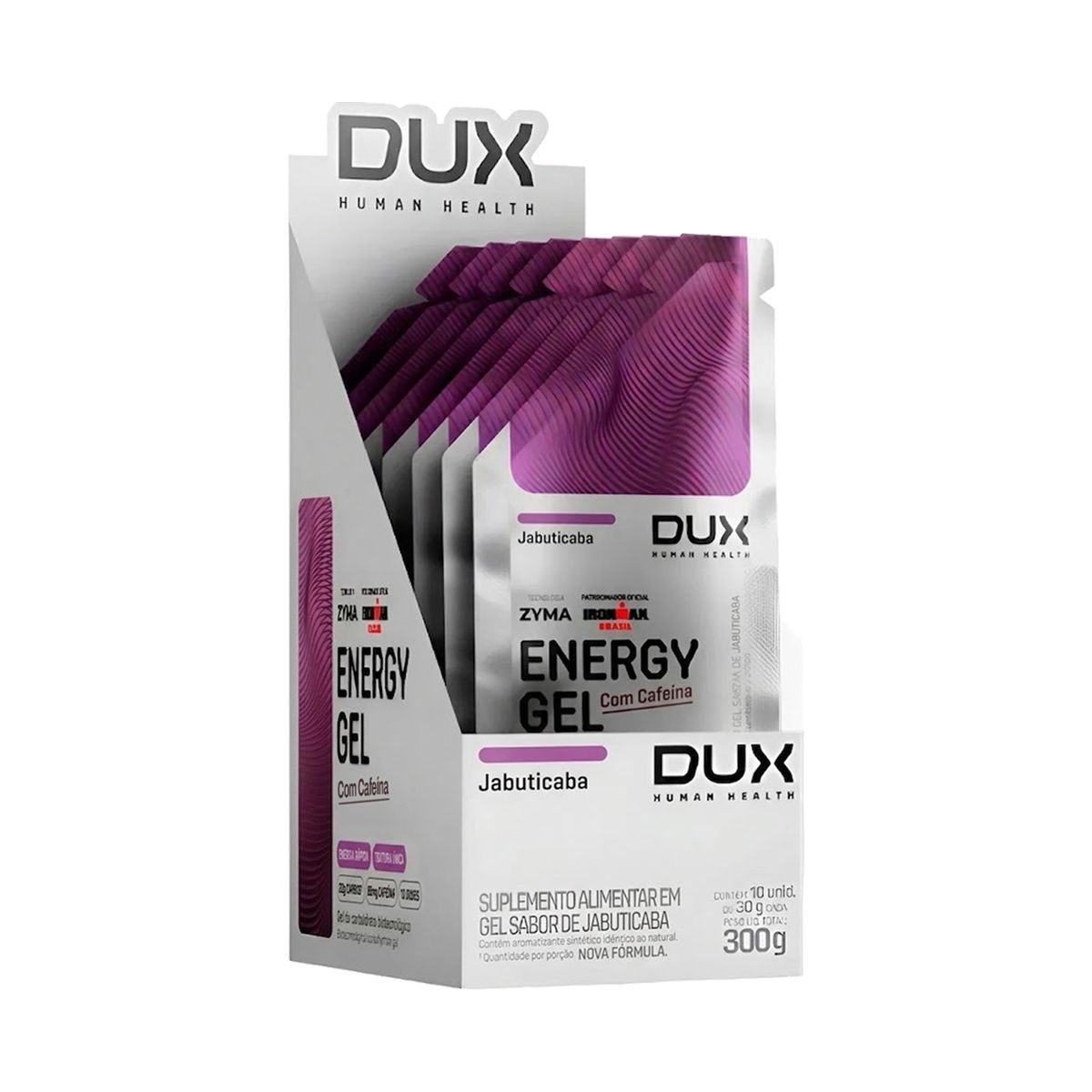 Energy Gel com Cafe�na - 10 Unidades 30g Jabuticaba - Dux Nutrition