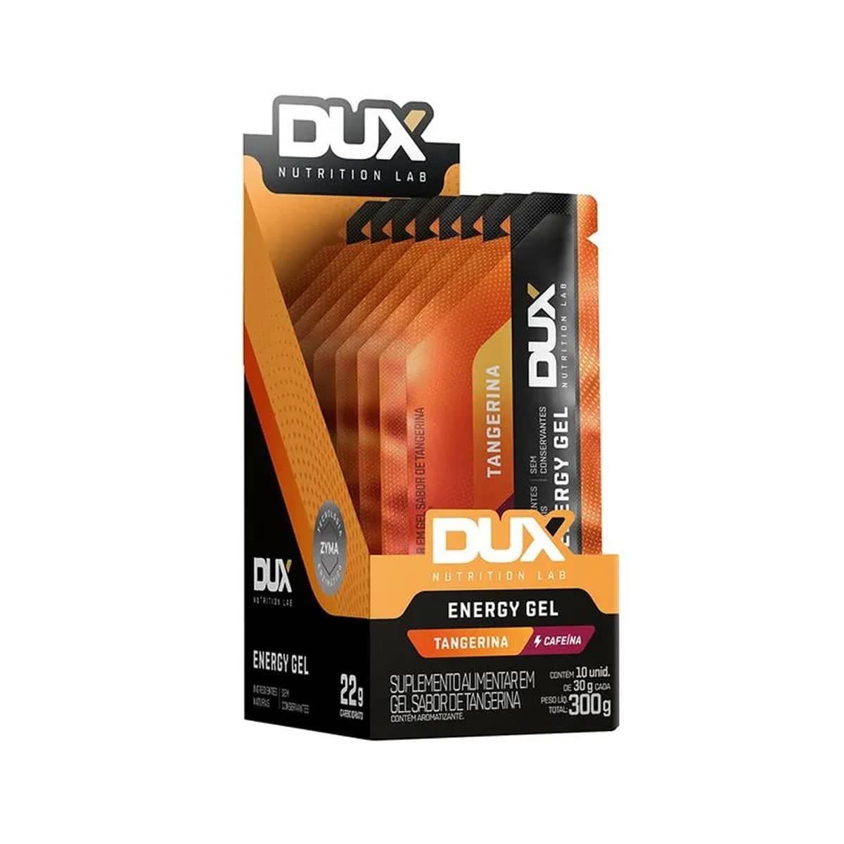 Energy Gel com Cafe�na - 10 Unidades 30g Tangerina - Dux Nutrition
