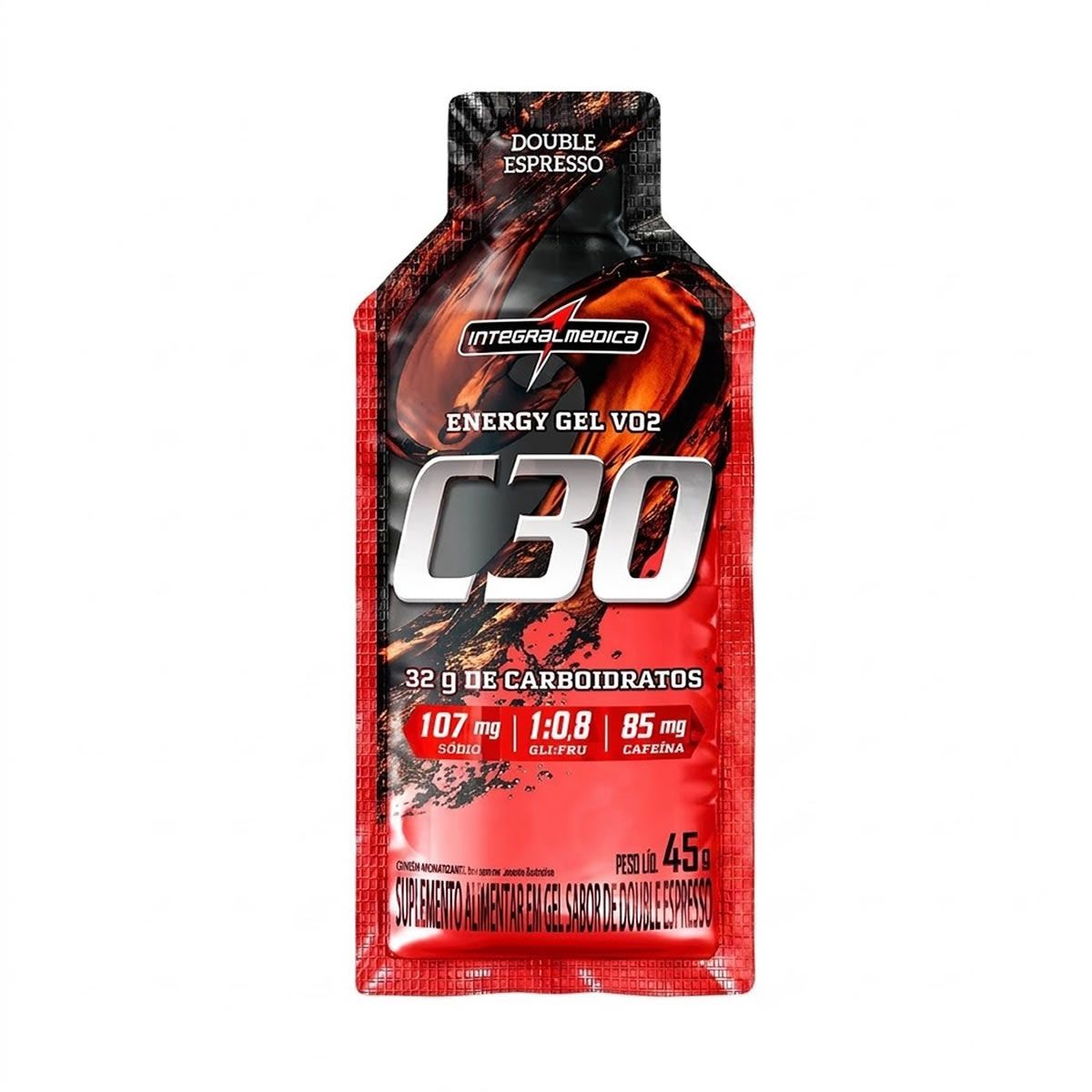 Energy Gel Vo2 C30 - 1 Unidade 45g Double Expresso - Integral M�dica