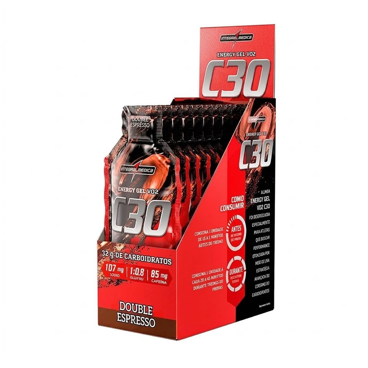 Energy Gel Vo2 C30 - 10 Unidades 45g Double Expresso - Integral M�dica