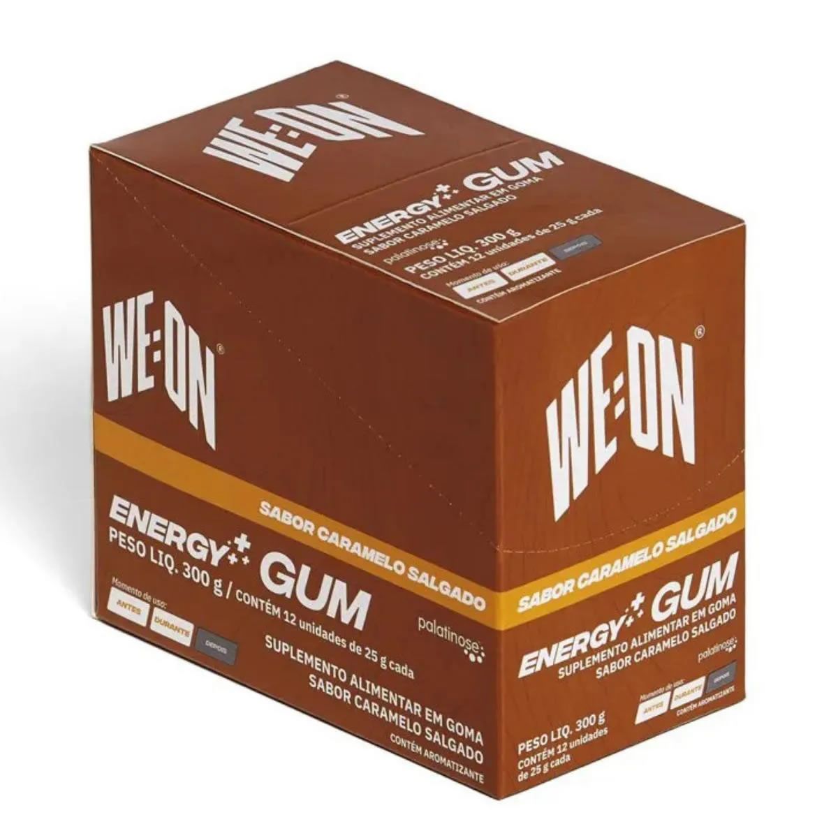 Energy Gum - 12 Sach�s 25g Caramelo Salgado - We:On