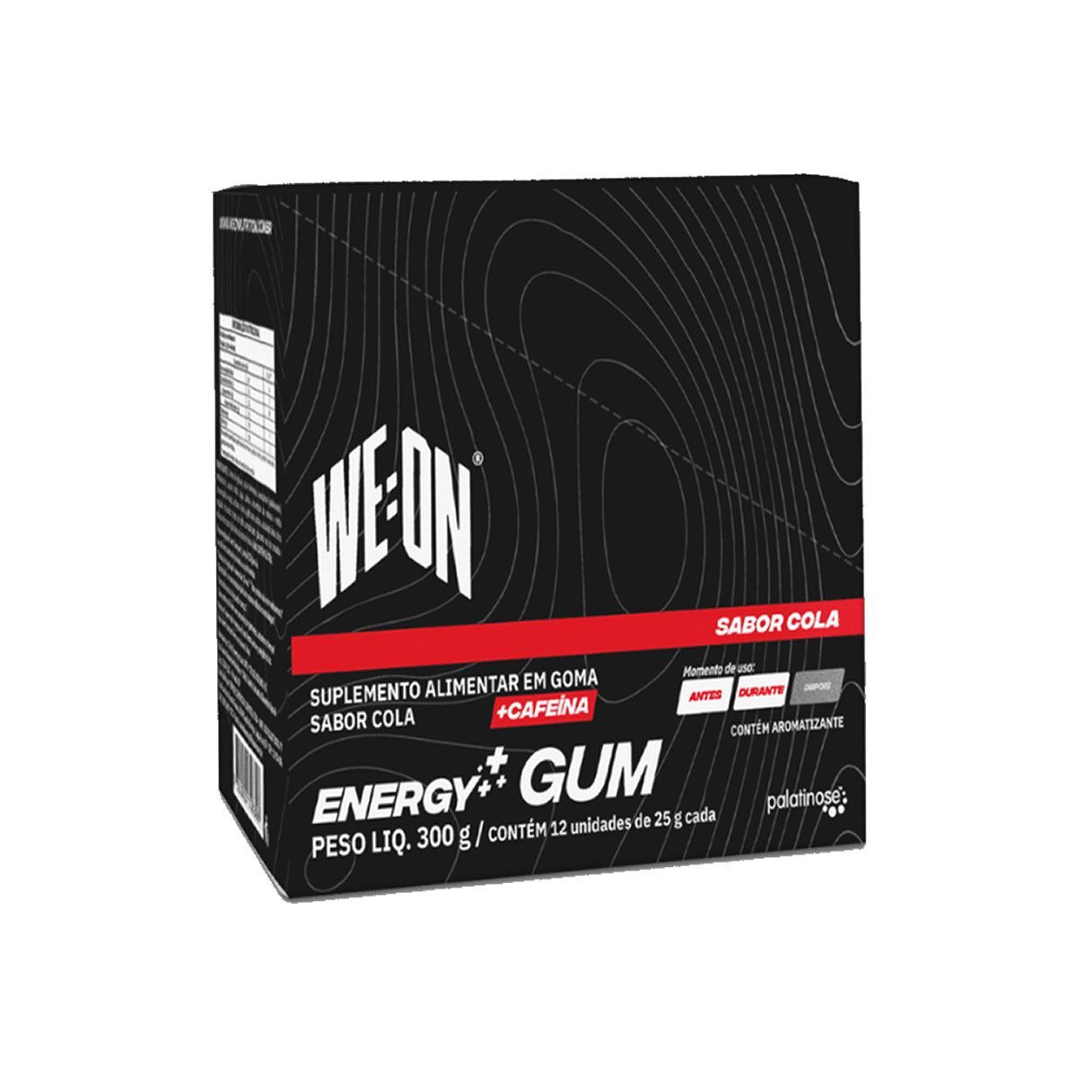 Energy Gum Cafeina + Palatinose - 12 Sach�s 25g Cola - We:on