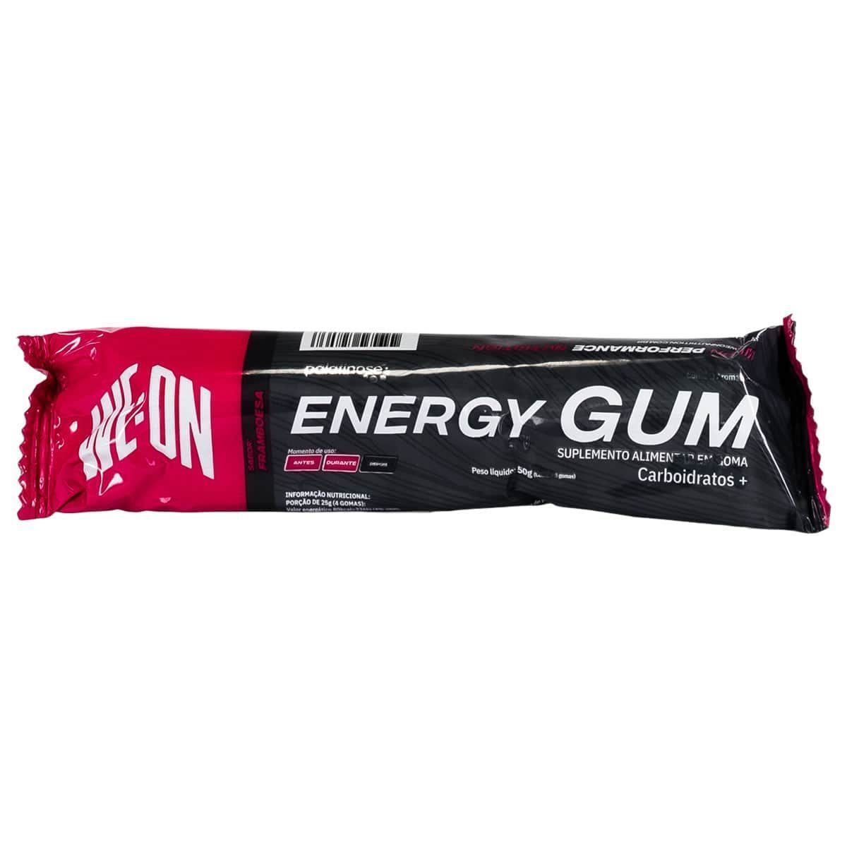 Energy Gum + Palatinose - 1 Unidade 50g Framboesa - WE:ON