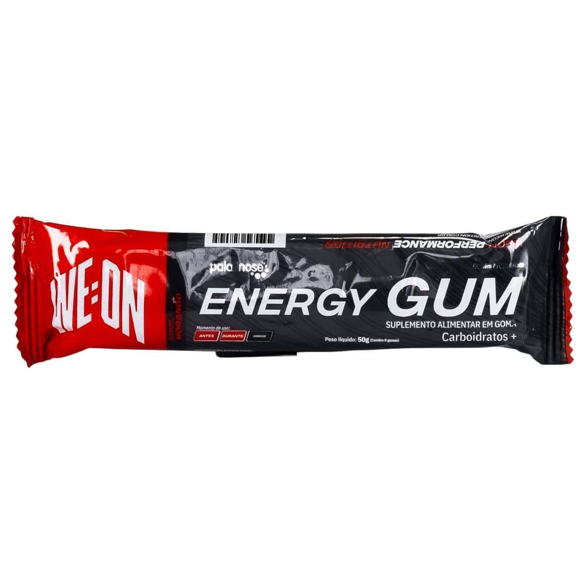 Energy Gum + Palatinose - 1 Unidade 50g Morango - WE:ON
