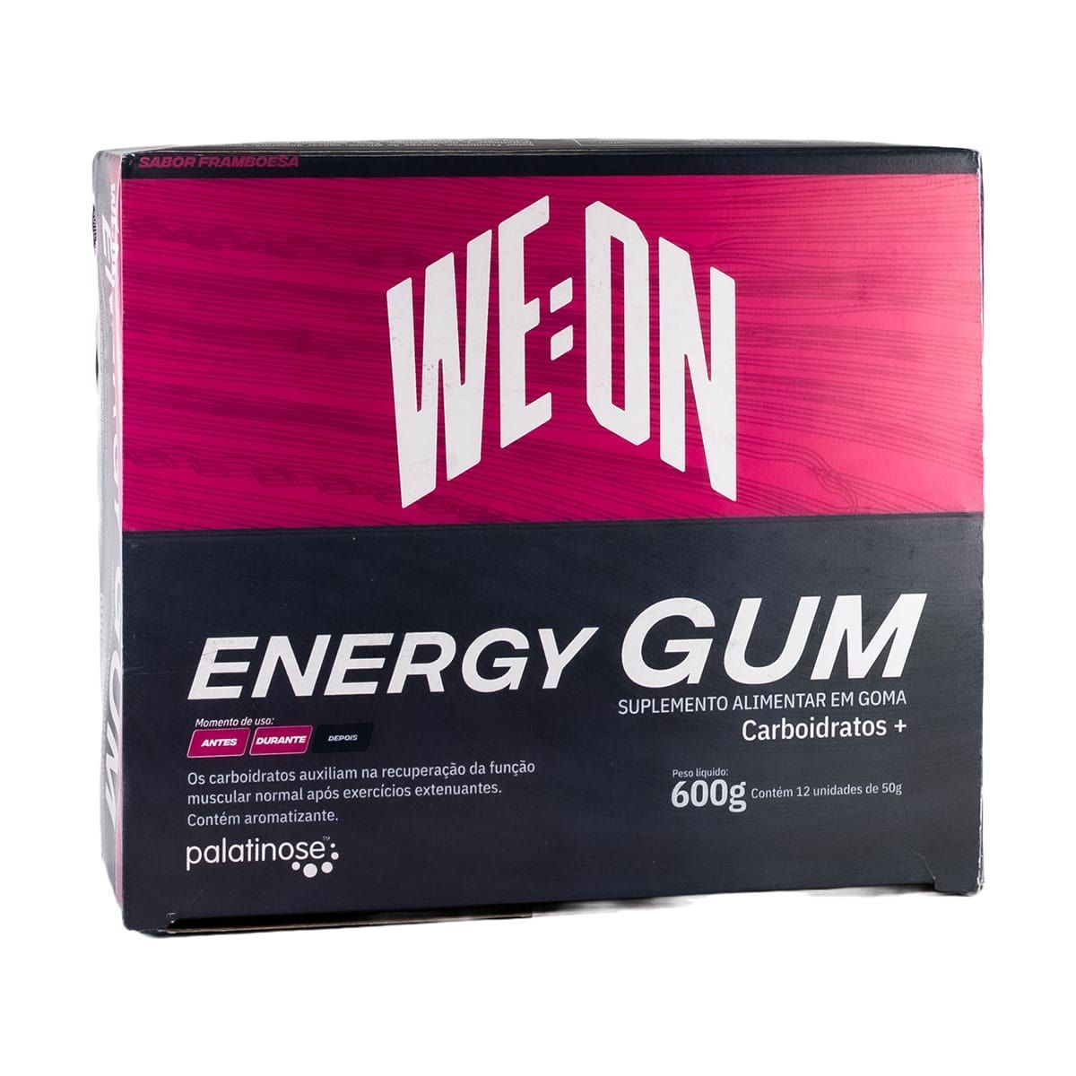 Energy Gum + Palatinose - 12 Unidades 50g Framboesa - WE:ON