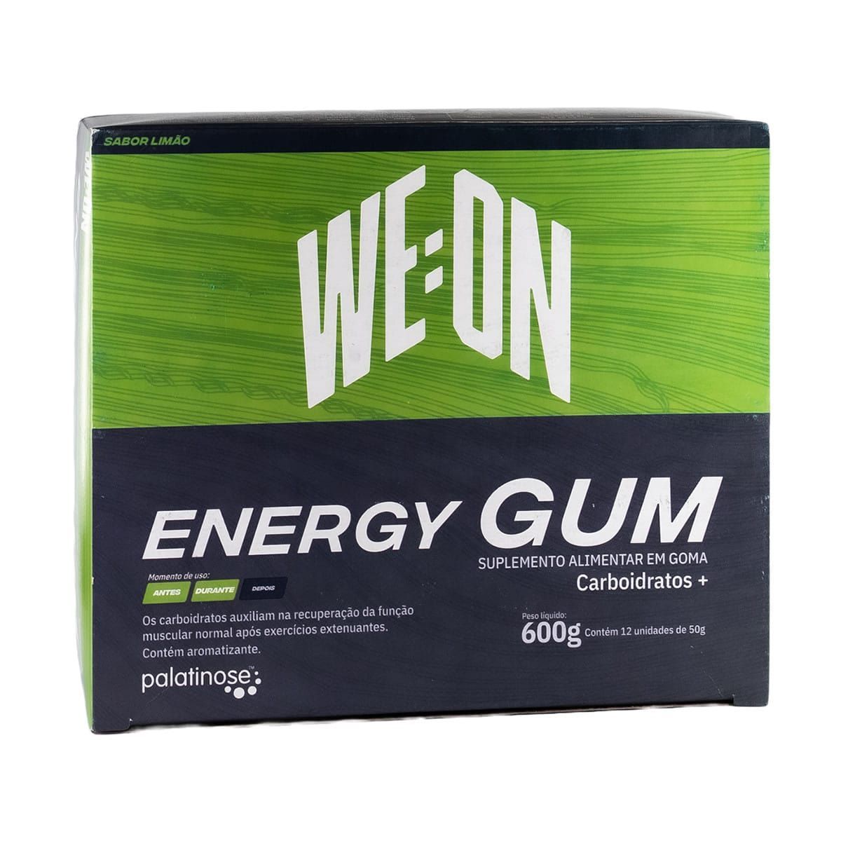 Energy Gum + Palatinose - 12 Unidades 50g Lim�o - WE:ON