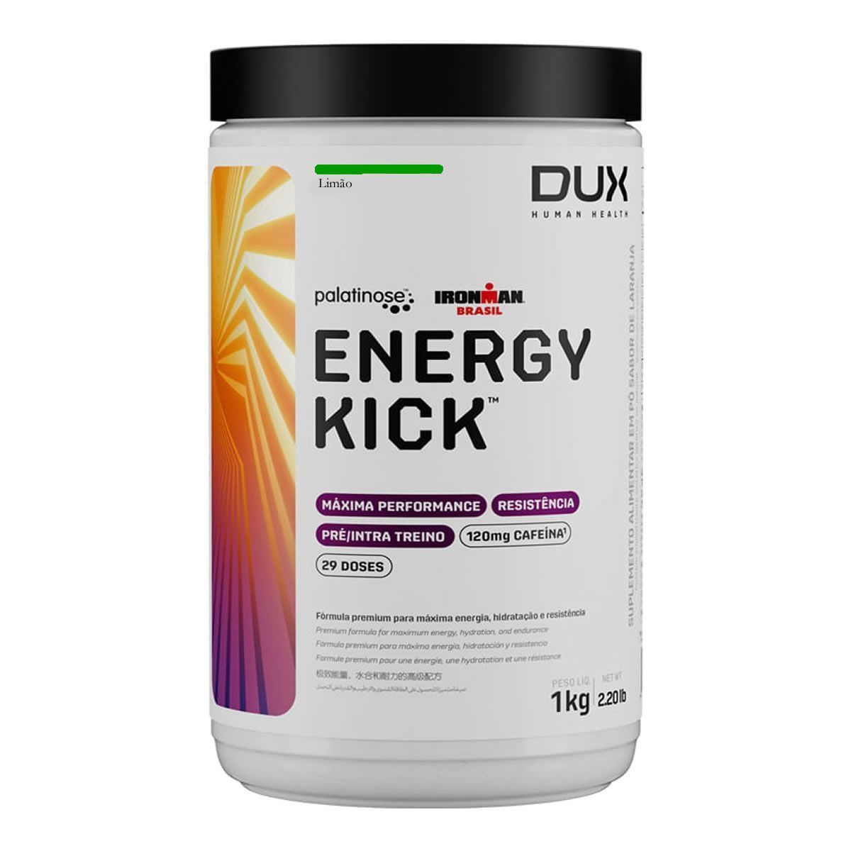 Energy Kick + Caffeine - 1000g  Lim�o - Dux Nutrition*** Data Venc. 30/05/2026