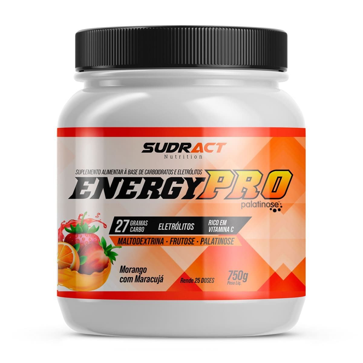 Energy Pro - 750g Morango Com Maracuj� - Sudract Nutrition*** Data Venc. 29/6/23