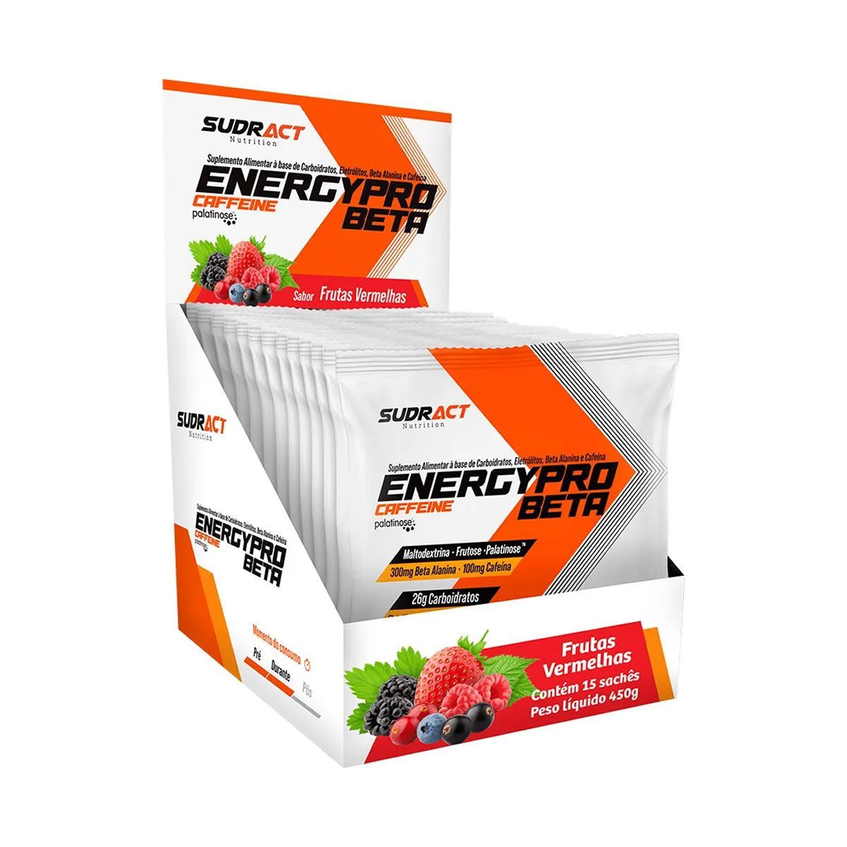 Energy Pro Beta - 15 Sach�s 30g Frutas Vermelhas - Sudract Nutrition*** Data Venc. 27/09/2023