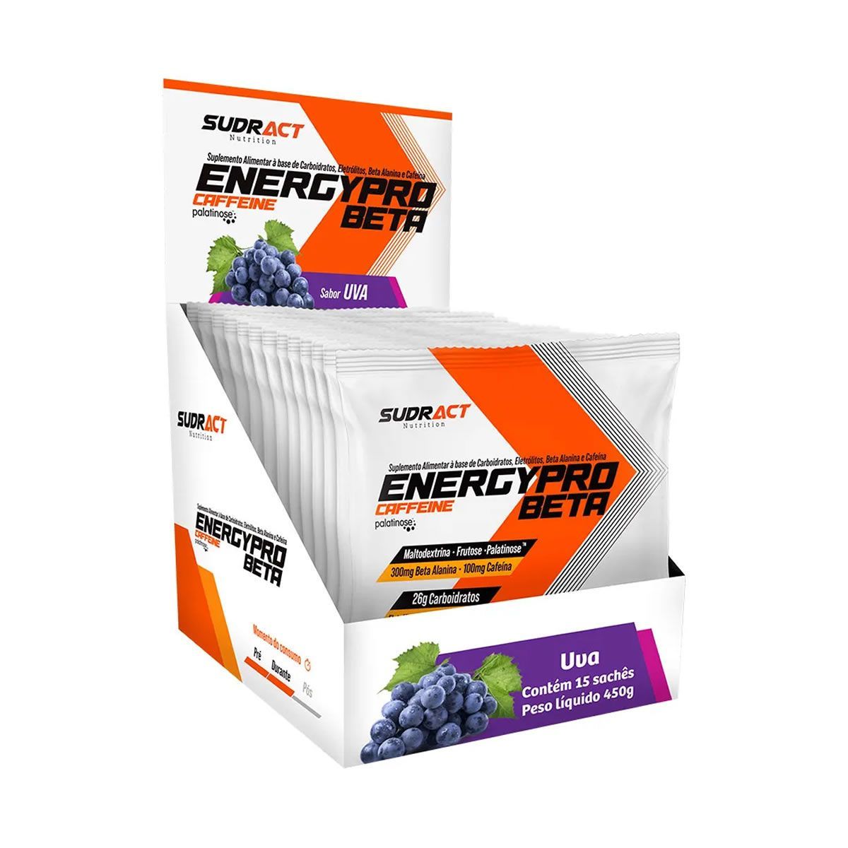 Energy Pro Beta - 15 Sach�s 30g Uva - Sudract Nutrition