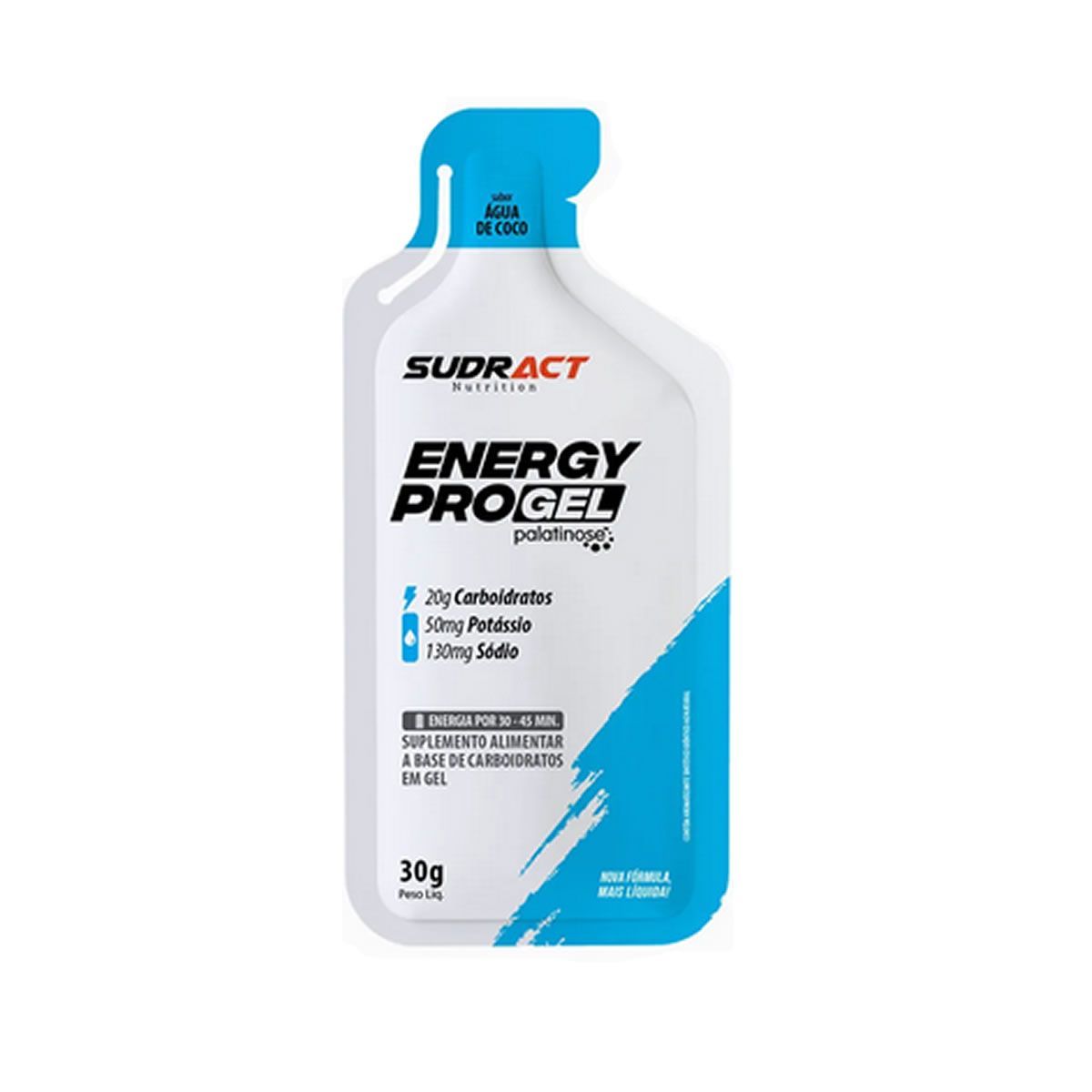 Energy Pro Gel - 1 sach� de 30g �gua de Coco - Sudract Nutrition