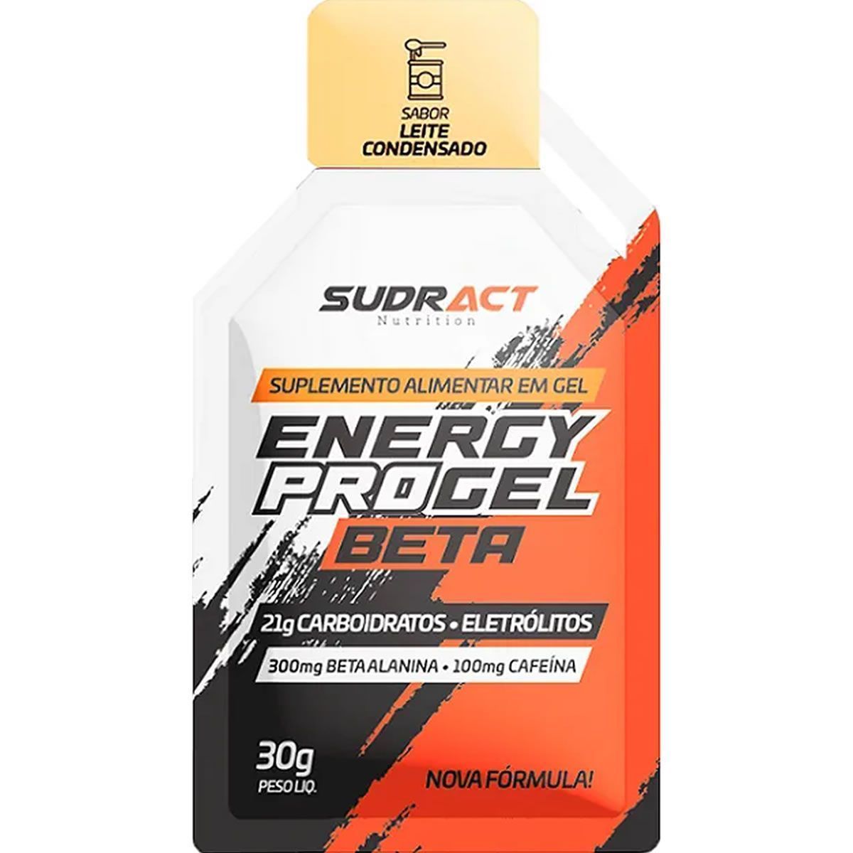 Energy Pro Gel Beta - 1 Sach� 30g Leite Condensado � Sudract Nutrition