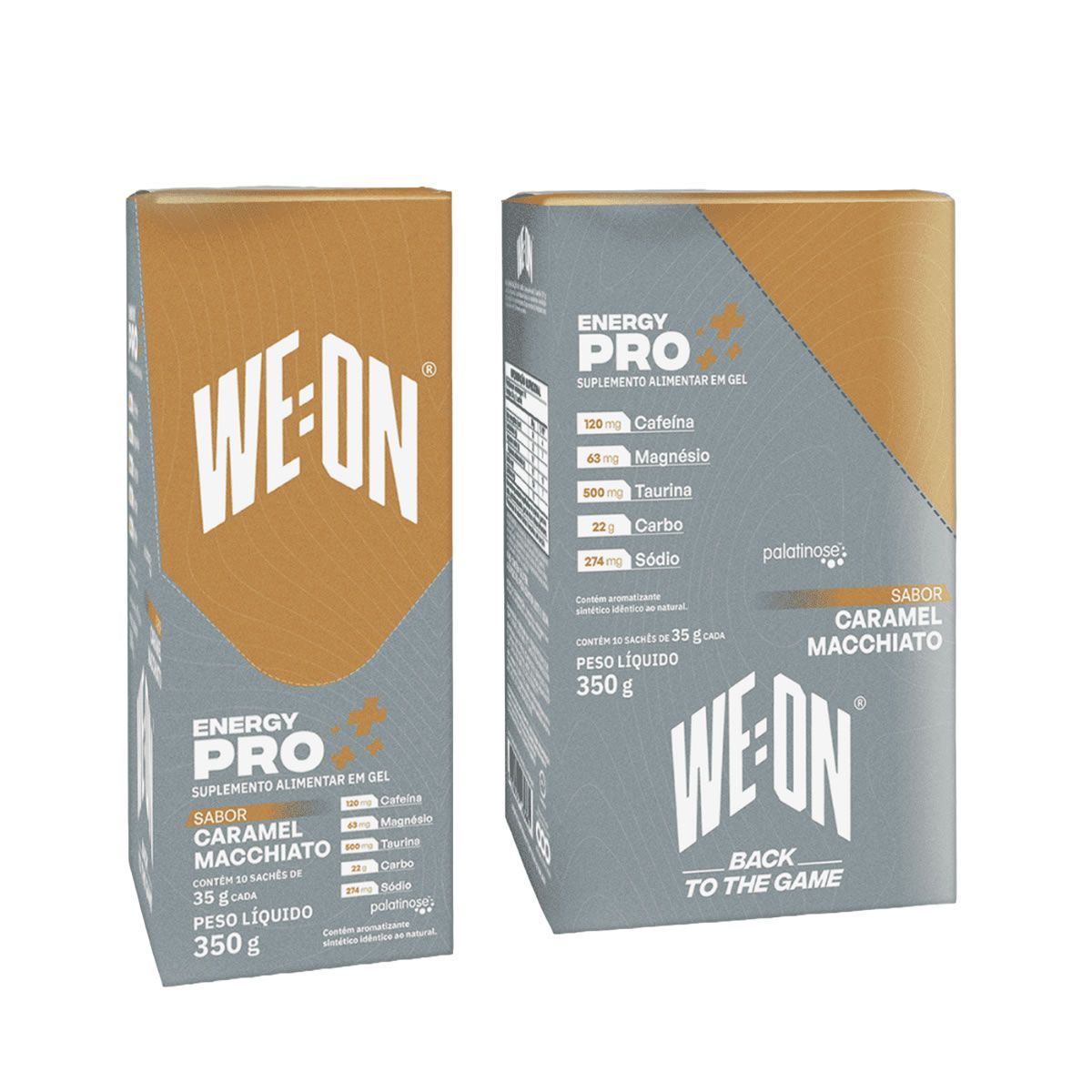 Energy Pro Gel Cafeina - 10 Unidades 35g Caramel Macchiato - We:On