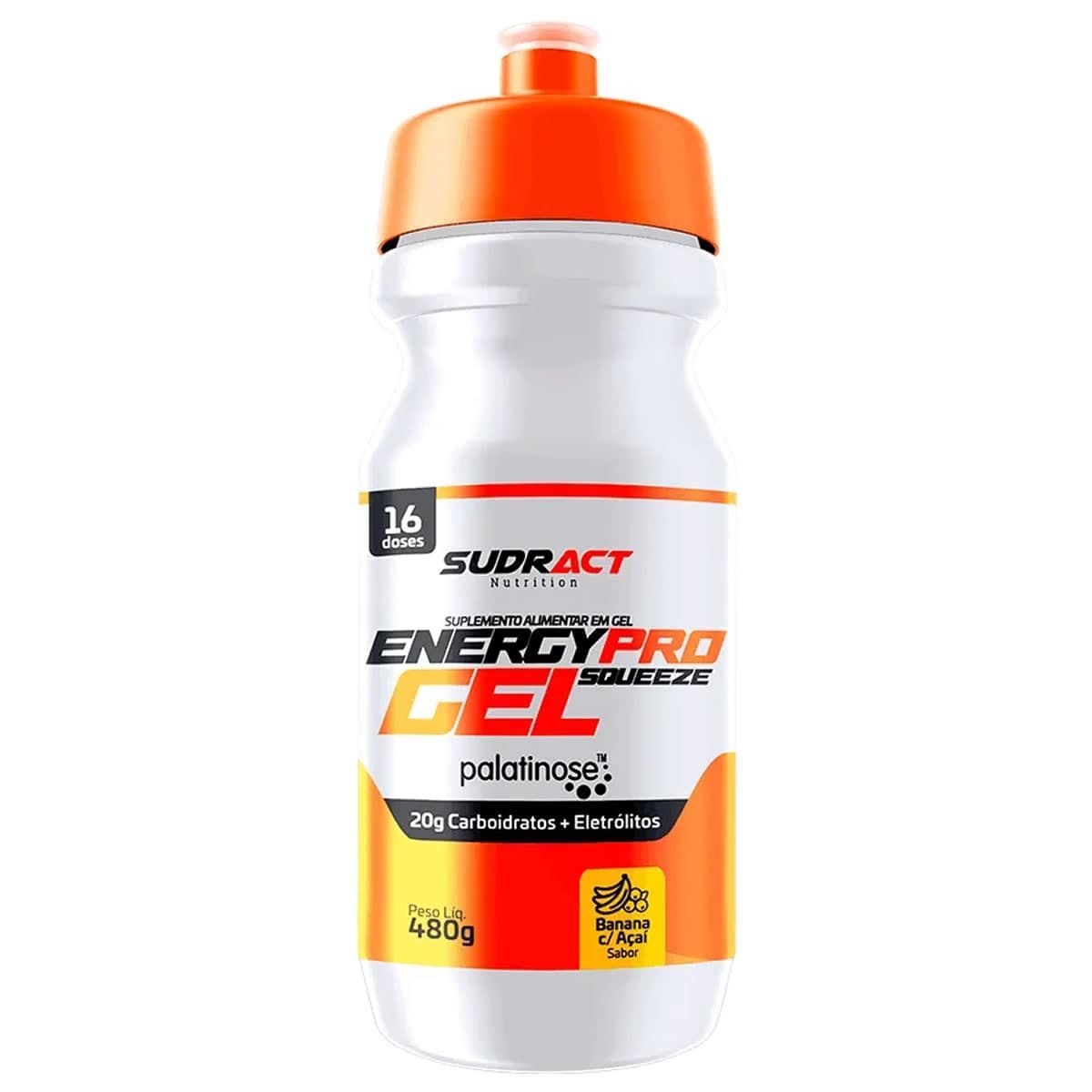 Energy Pro Gel Squeeze 480g - 16 doses Banana com A�a� - Sudract Nutrition
