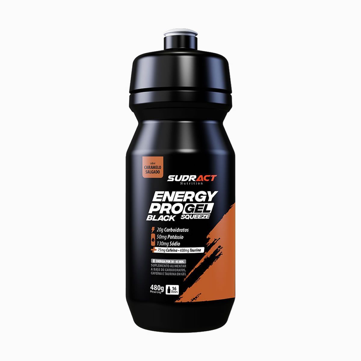 Energy Pro Gel Squeeze Black - 480g Caramelo Salgado - Sudract