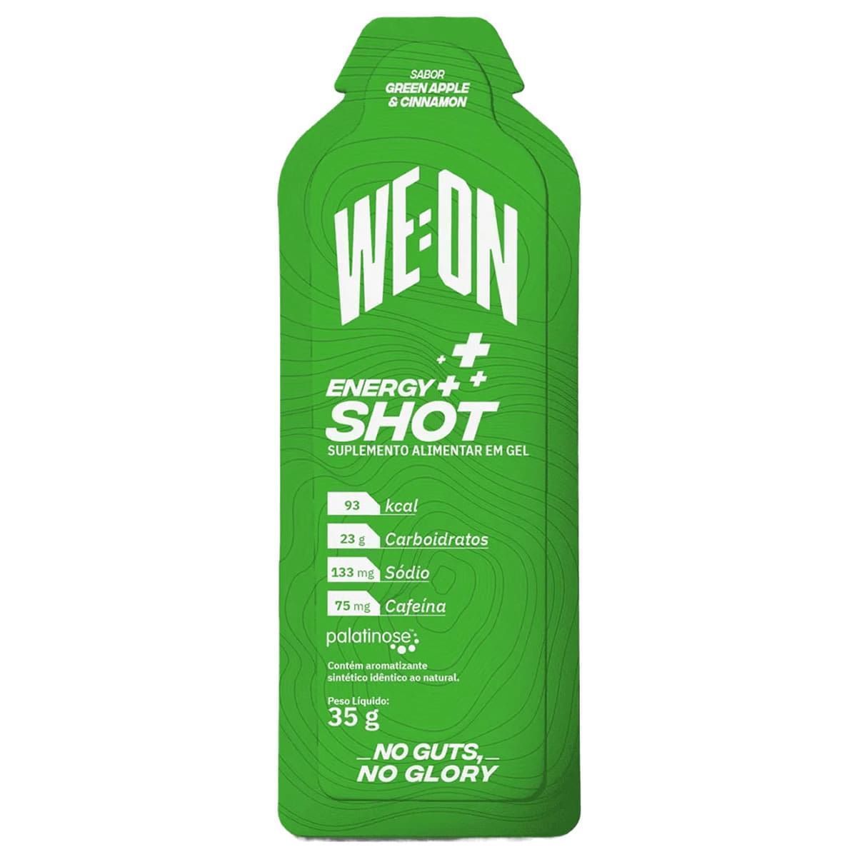 Energy+ Shot Gel - 1 Sach� 35g Green Apple & Cinnamon - WE:ON
