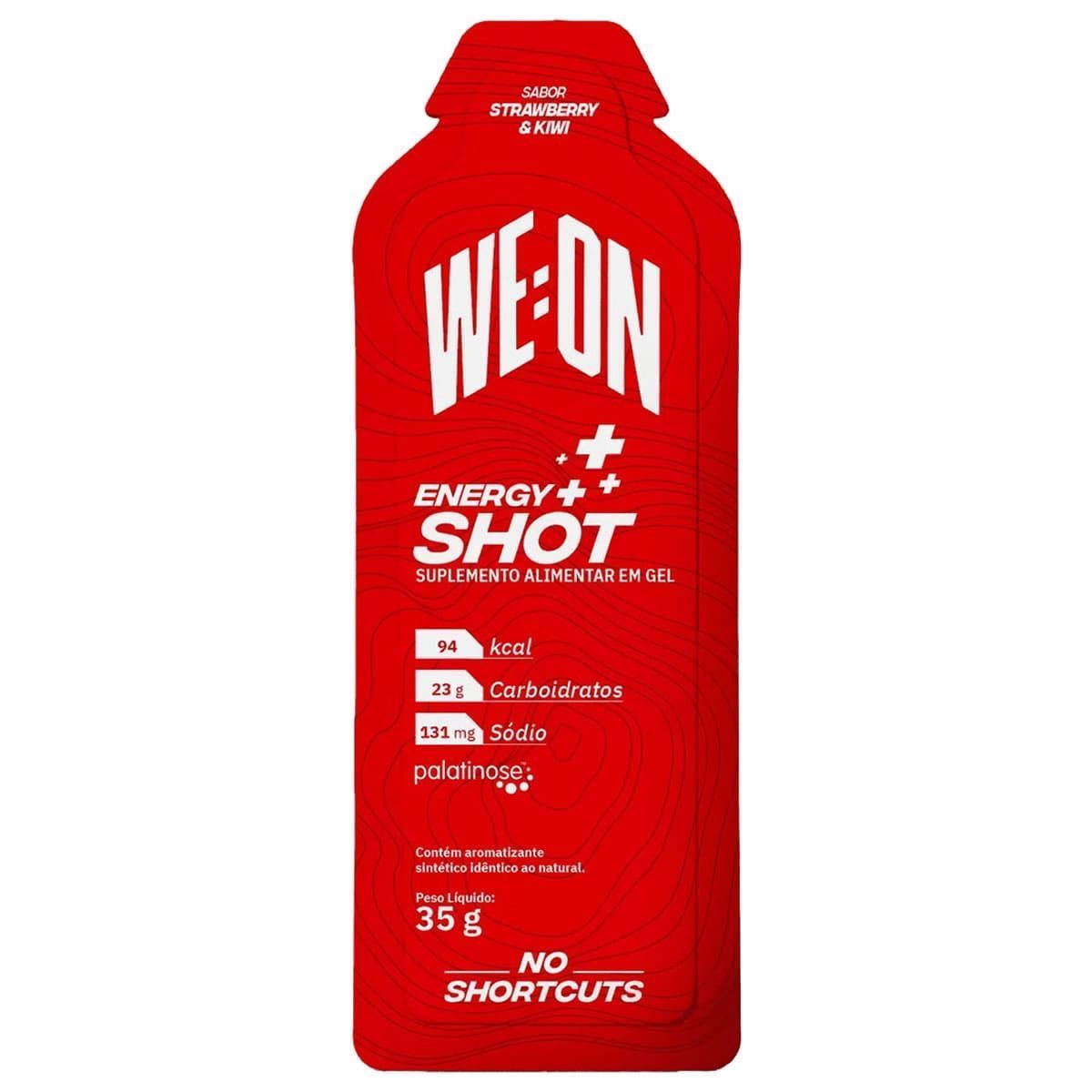 Energy+ Shot Gel - 1 Sach� 35g Strawberry & Kiwi - WE:ON