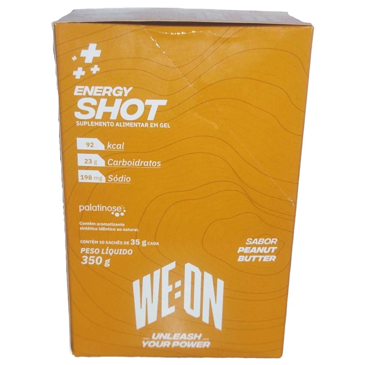 Energy+ Shot Gel - 10 Sach�s 35g Peanut Butter - WE:ON